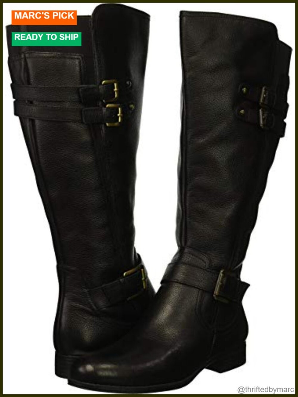 Naturalizer Jessie Wide Calf Knee High Leather Boot